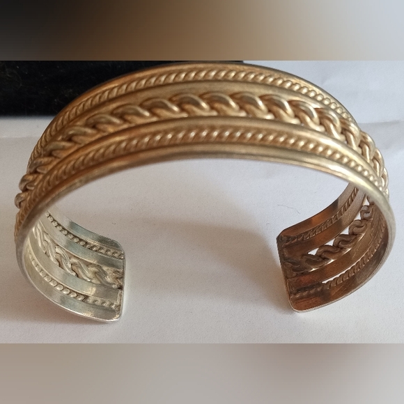 Navajo Sterling 925 Harry Morgan Signed Vintage Patina Cuff Bracelet - Picture 9 of 15